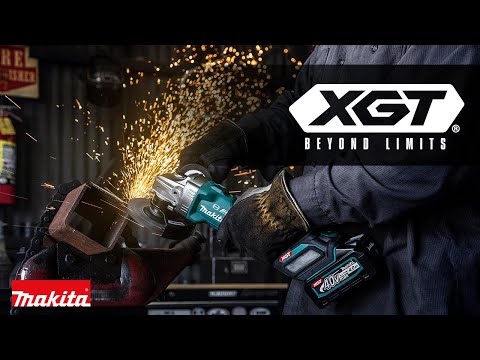 instructional video showing how to connect makita 40v battery to xgt tools
