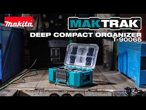 Video overview of Makita T-90065 organizer with modular features
