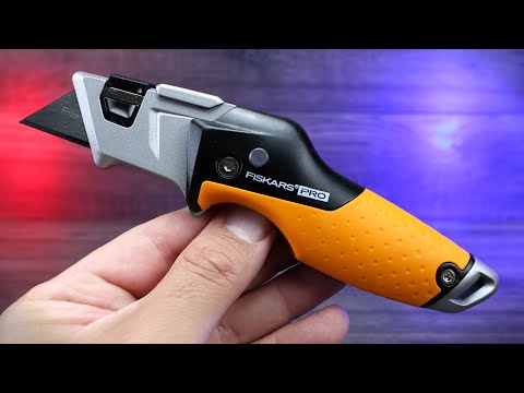 Fiskars® Pro Folding Utility Knife – Durable, Quick-Change Blade Tool
