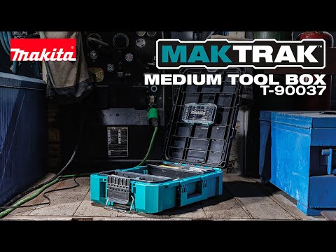 Footage of MAKTRAK™ tool boxes being loaded, stacked, and used on a real construction jobsite.

