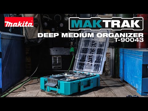 Makita T-90043 MAKTRAK™ Deep Medium Organizer – 11-Bin Modular