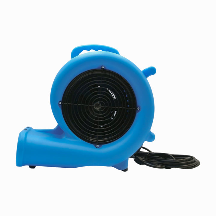 Pro-Dri air mover in use drying residential flooring during restoration job