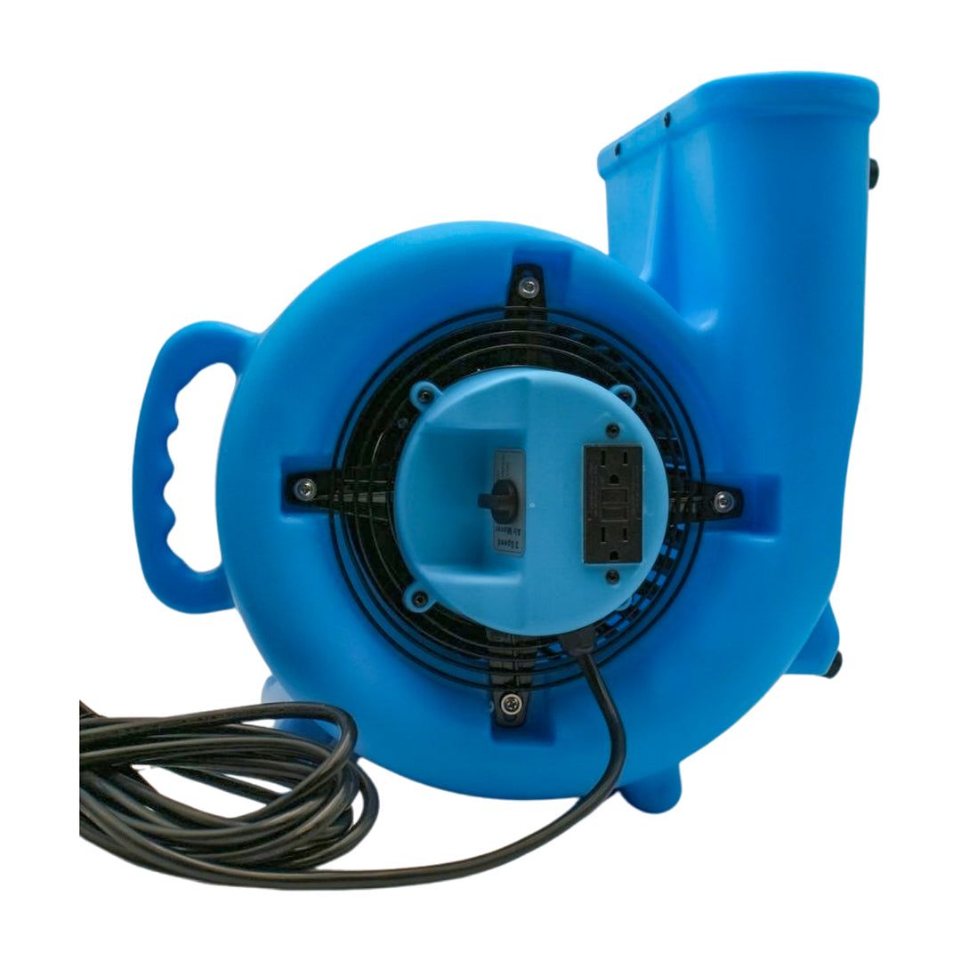 Pro-Dri 2.9 Amp air movers stacked for easy transport and storage