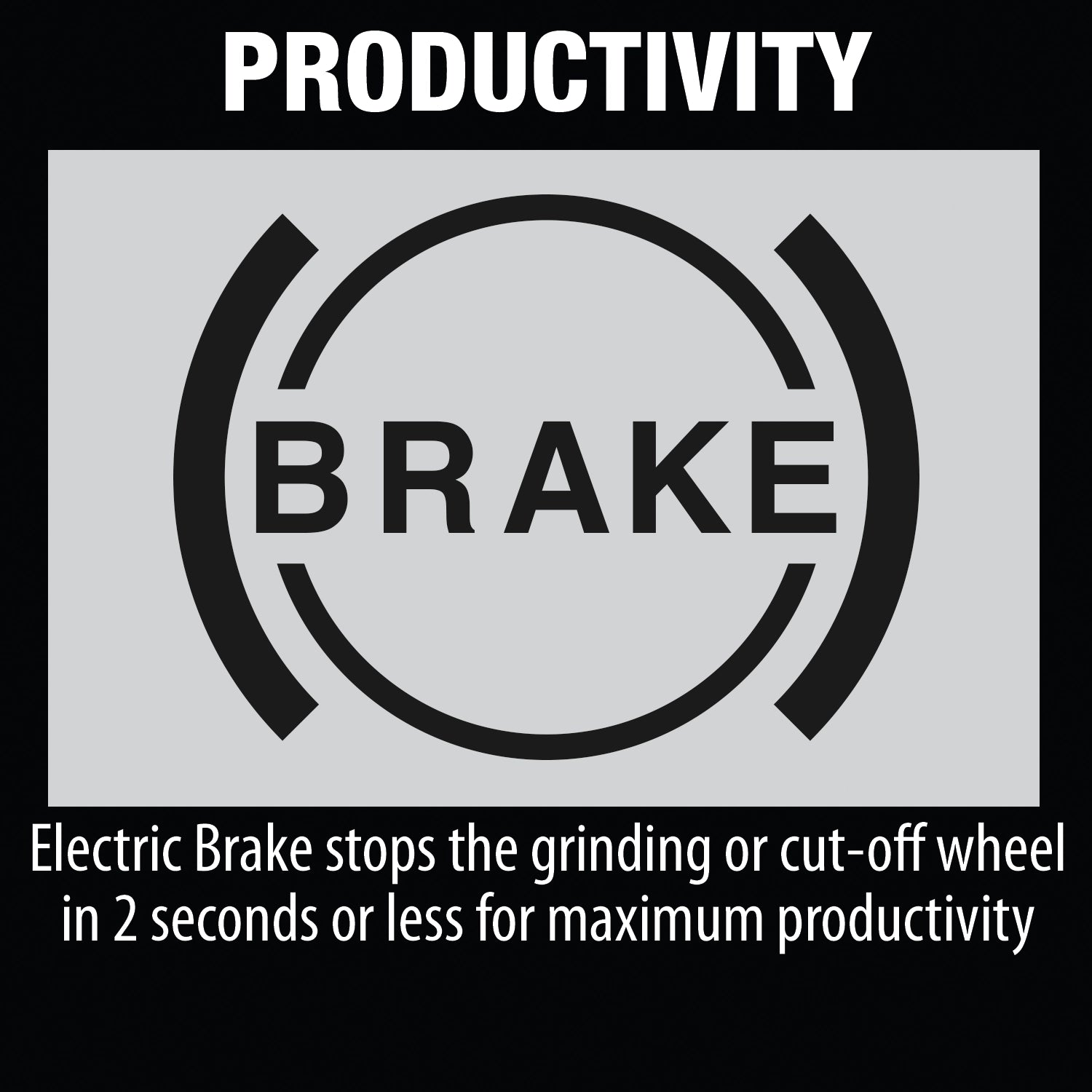 makita grinder productivity benefits include quick braking and consistent power
