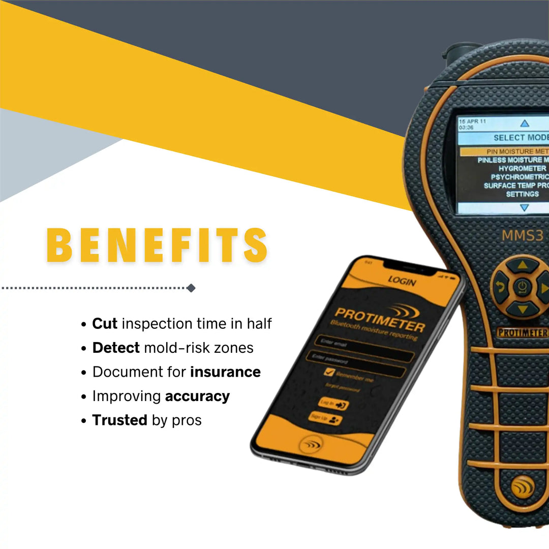 protimeter mms3 benefits chart highlighting speed, accuracy, and 4-in-1 measurement modes
