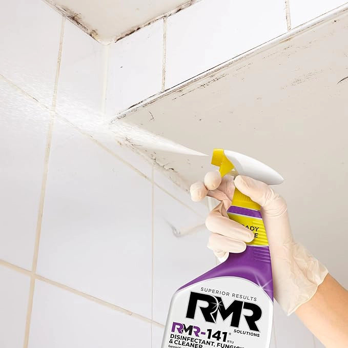 RMR-141 spray being applied to surface for sanitation
