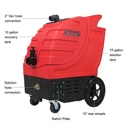 RotoVac Monsoon 500 carpet cleaner with dual rotary jets