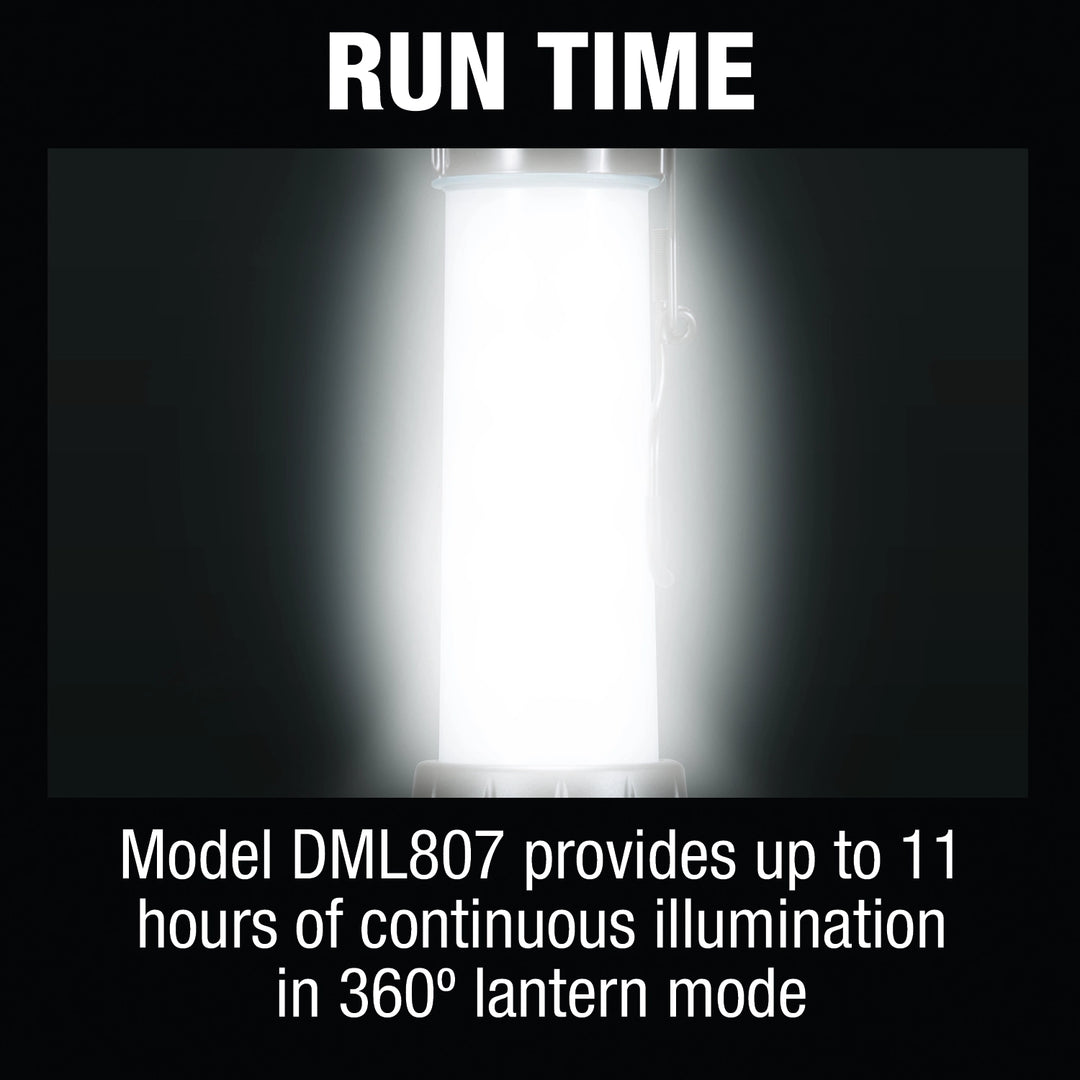 makita lantern flashlight highlighting runtime with 18v battery
