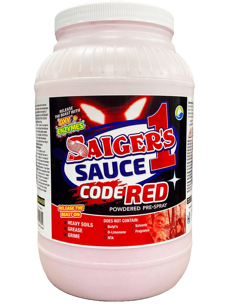 Saiger’s Sauce Code Red – Enzyme & Oxy Carpet Pre-Spray Cleaner (6.5 lbs)