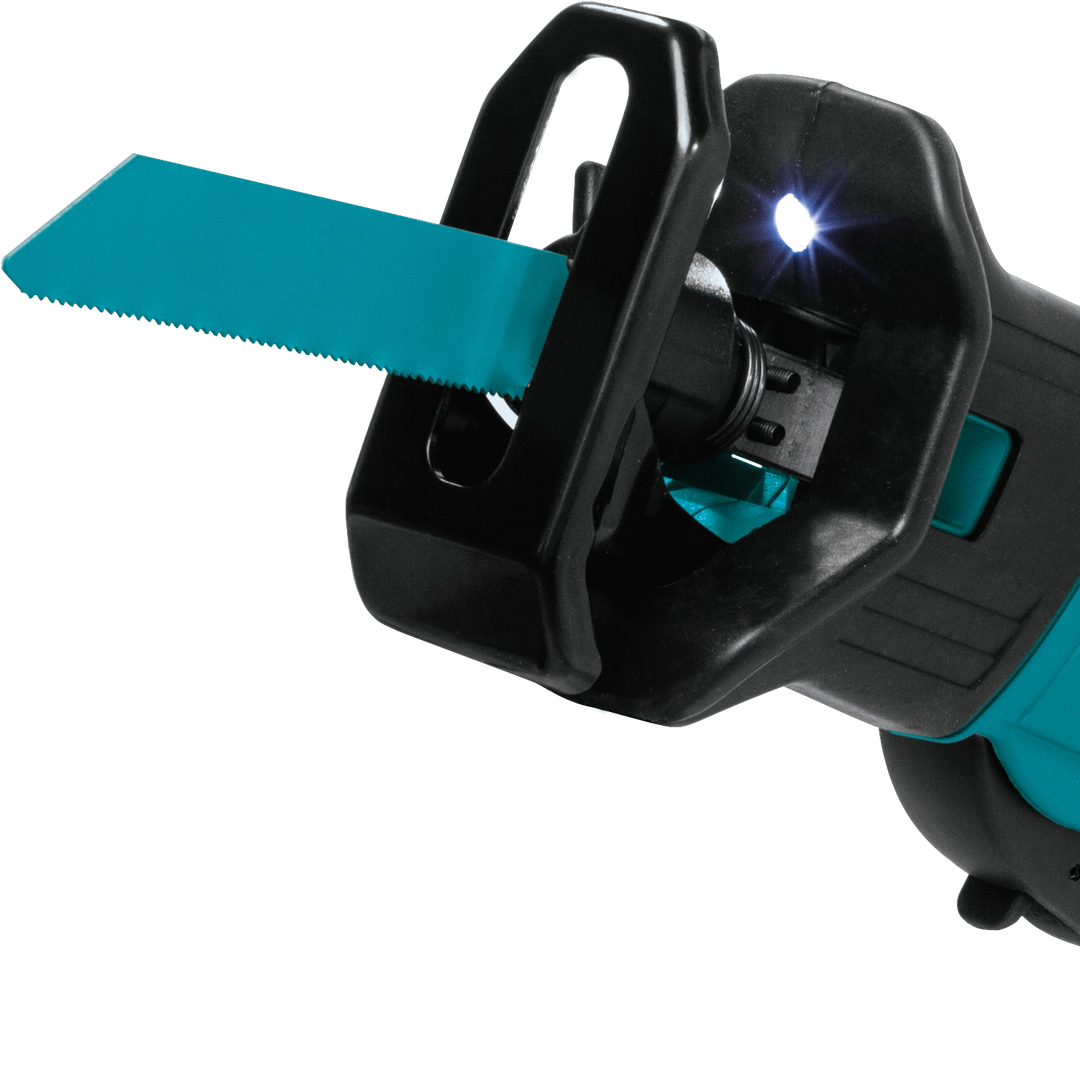 makita 18v lxt compact recipro saw with attached blade ready for use
