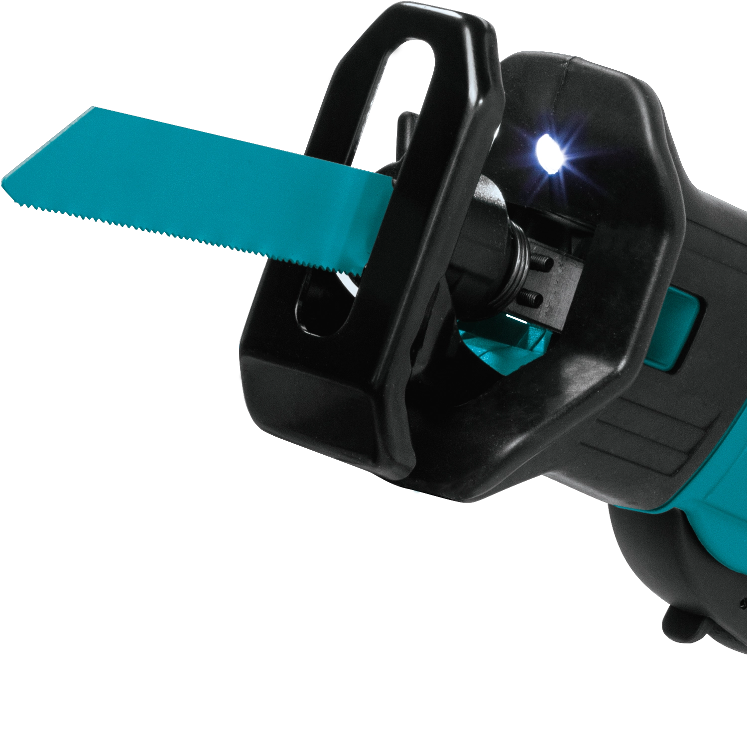 makita 18v lxt compact recipro saw with attached blade ready for use
