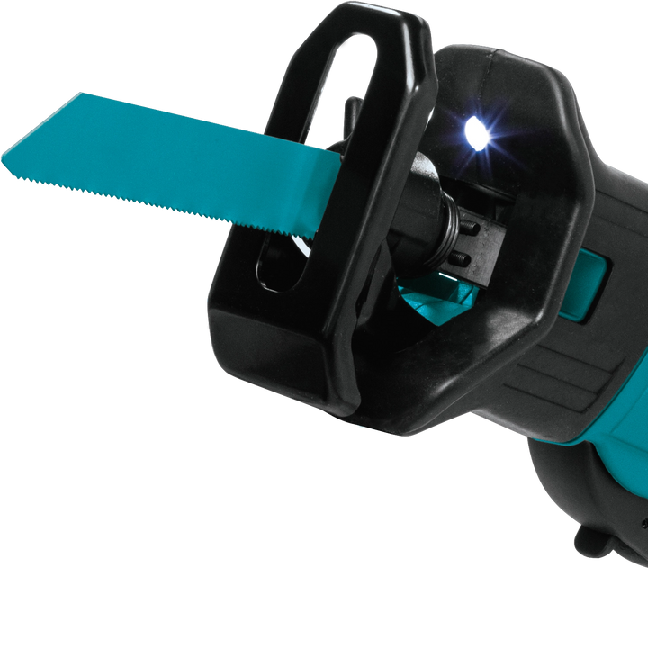 makita 18v lxt compact recipro saw with attached blade ready for use
