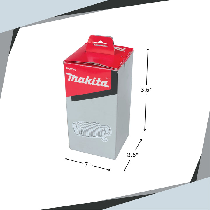makita dust cup placed next to ruler for accurate scale reference
