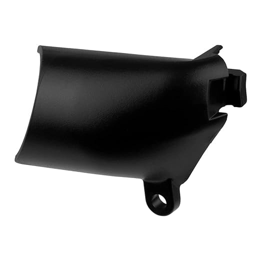 side profile of makita dust extracting attachment showing form and angle
