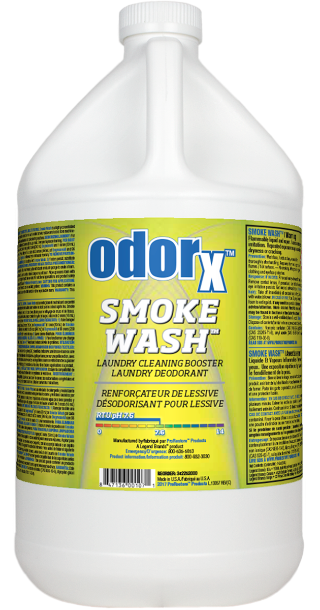 OdorX Smoke Wash – Fire & Tobacco Odor Remover
