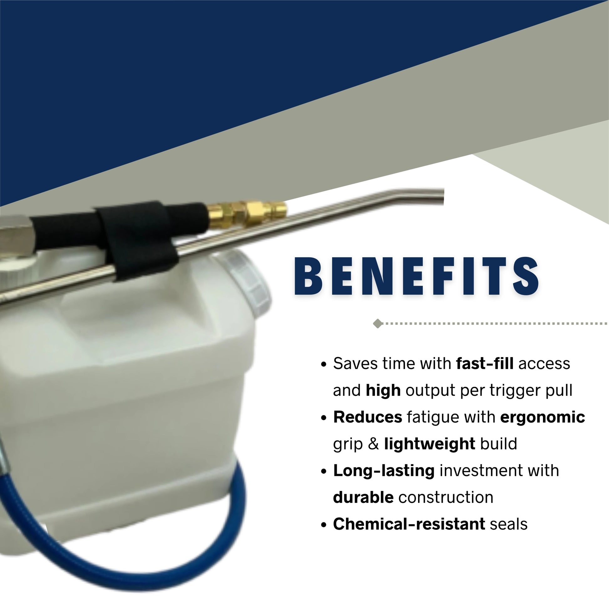 Benefits of using the SOS Injection Sprayer for pre-sprays, disinfectants, and odor control applications
