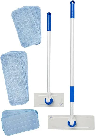 Sphergo surface cleaning kit mop heads including small and large pads for multi-surface use
