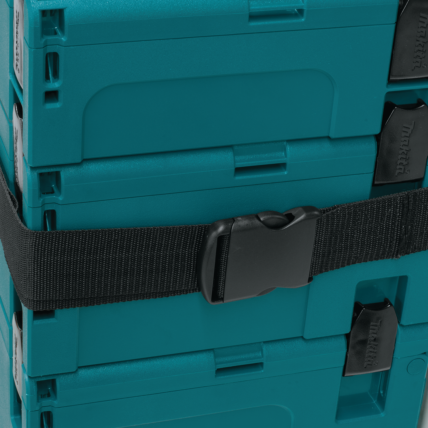 connected strap loop on makita maktrak storage system
