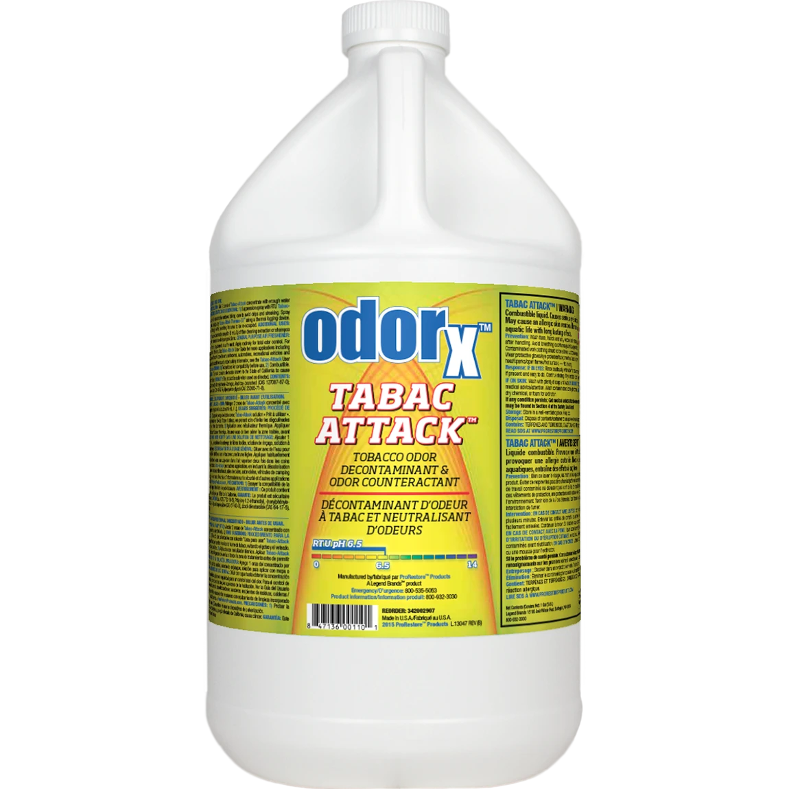 OdorX Tabac Attack Tobacco Smoke Odor Neutralizer – 1 Gallon