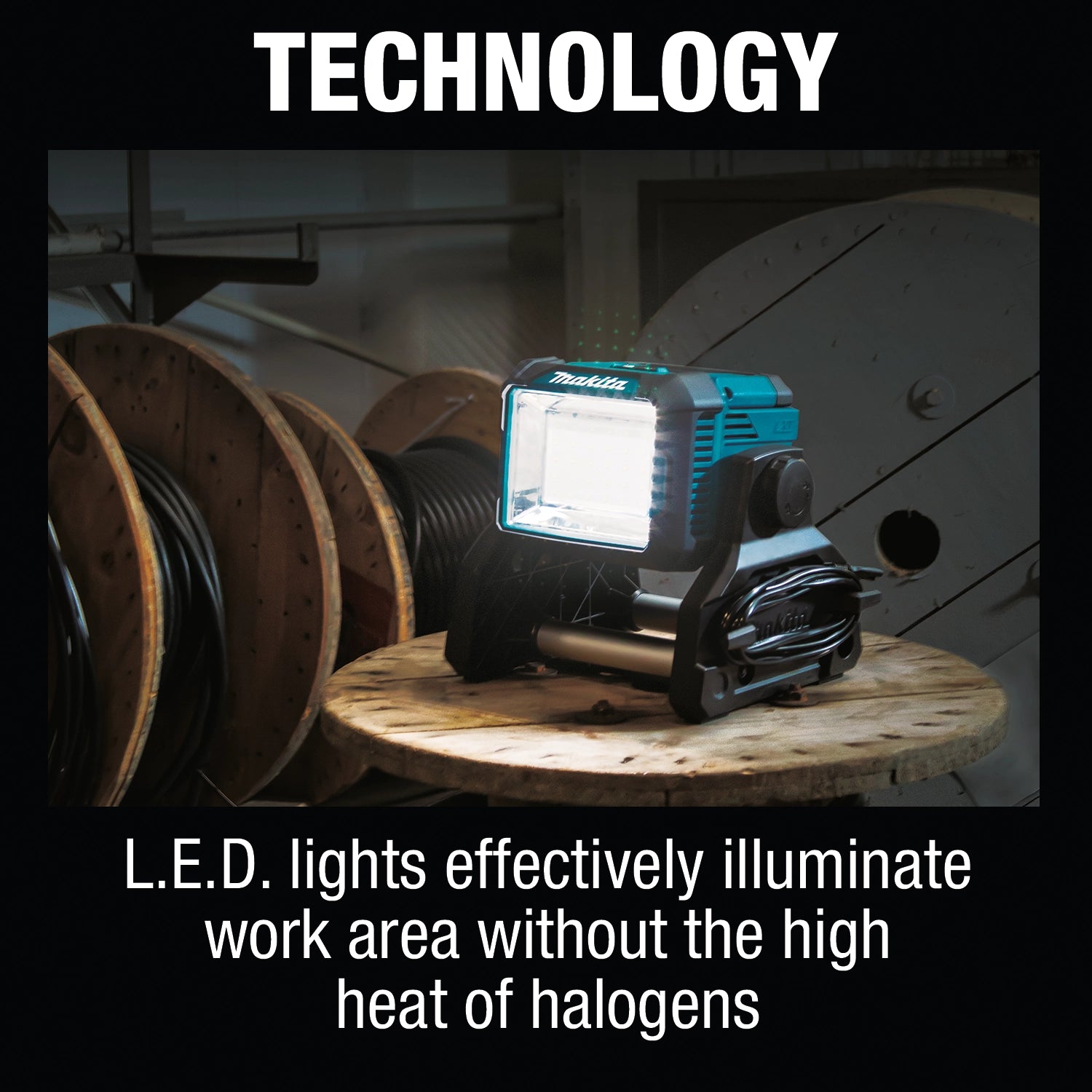 makita led work light with xpt extreme protection technology for job site performance
