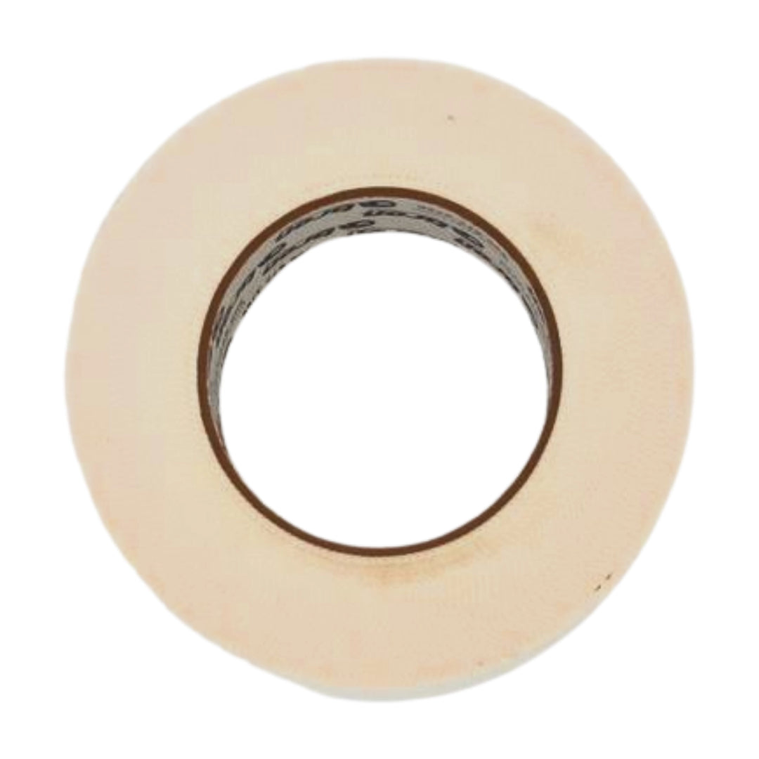 Top-down view of DefendFR pinked flame-retardant poly tape roll

