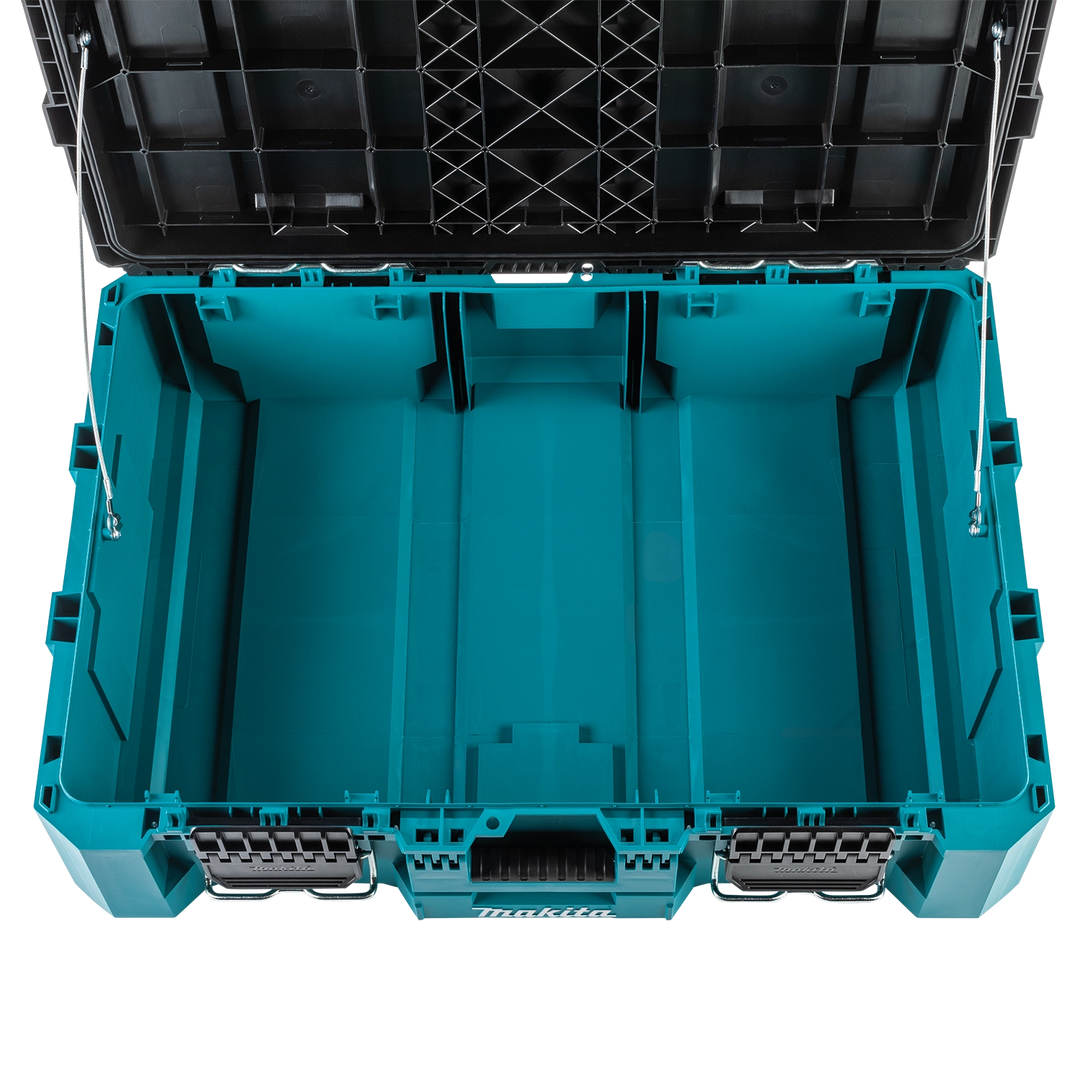 Top view of MAKTRAK storage box with internal container visible
