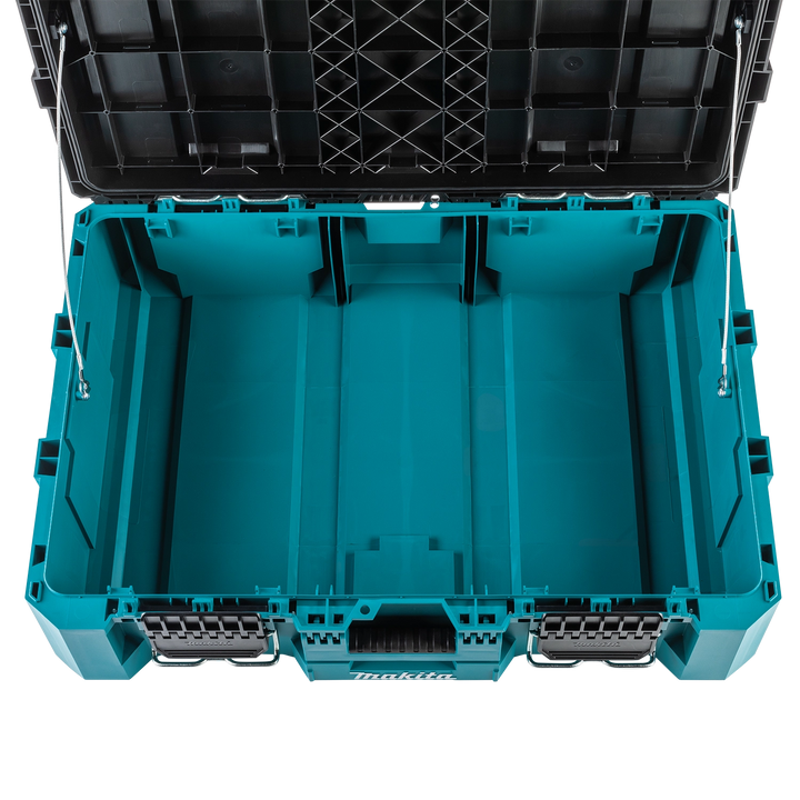 Top view of MAKTRAK storage box with internal container visible
