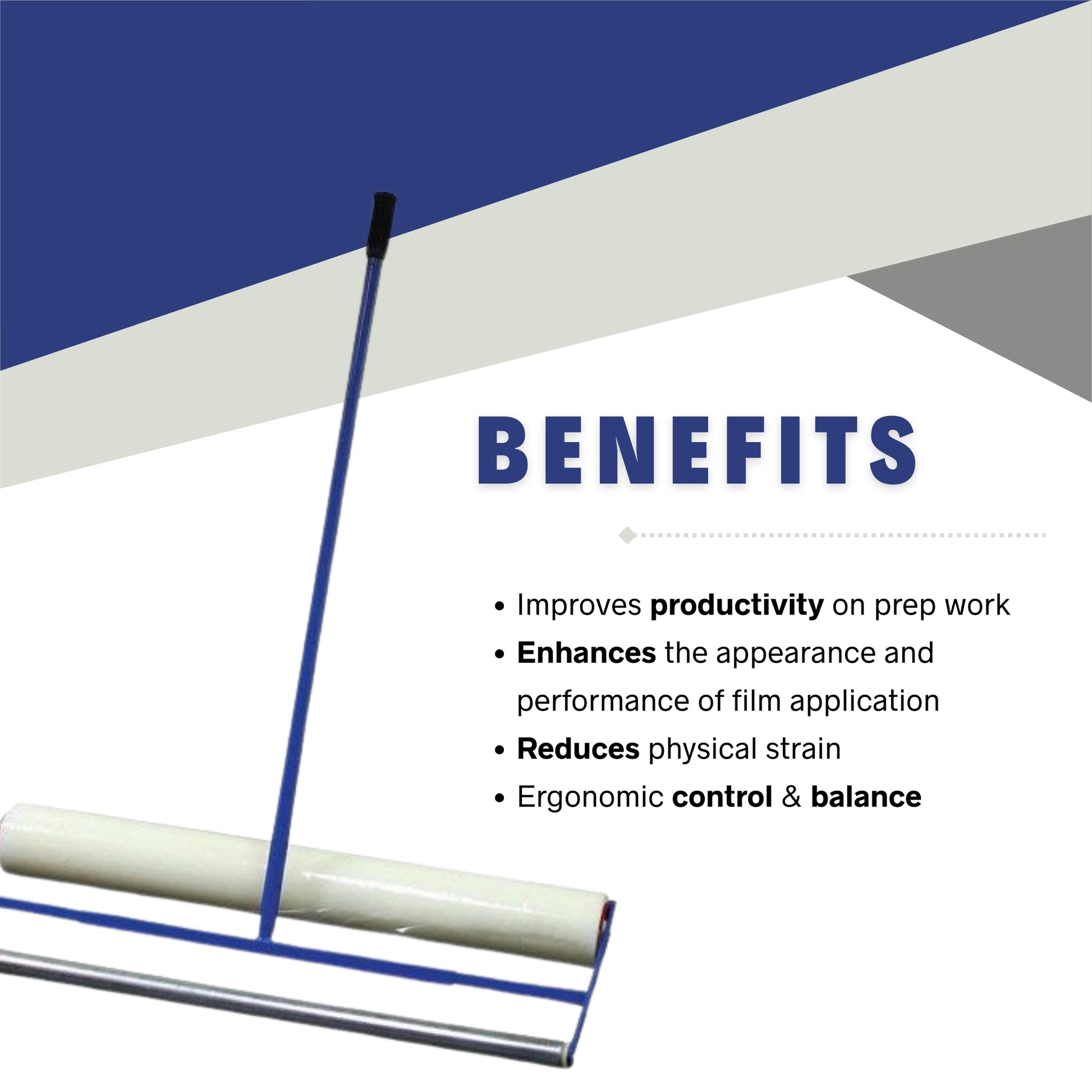 Trimaco Film Applicator benefits for fast and efficient film application
