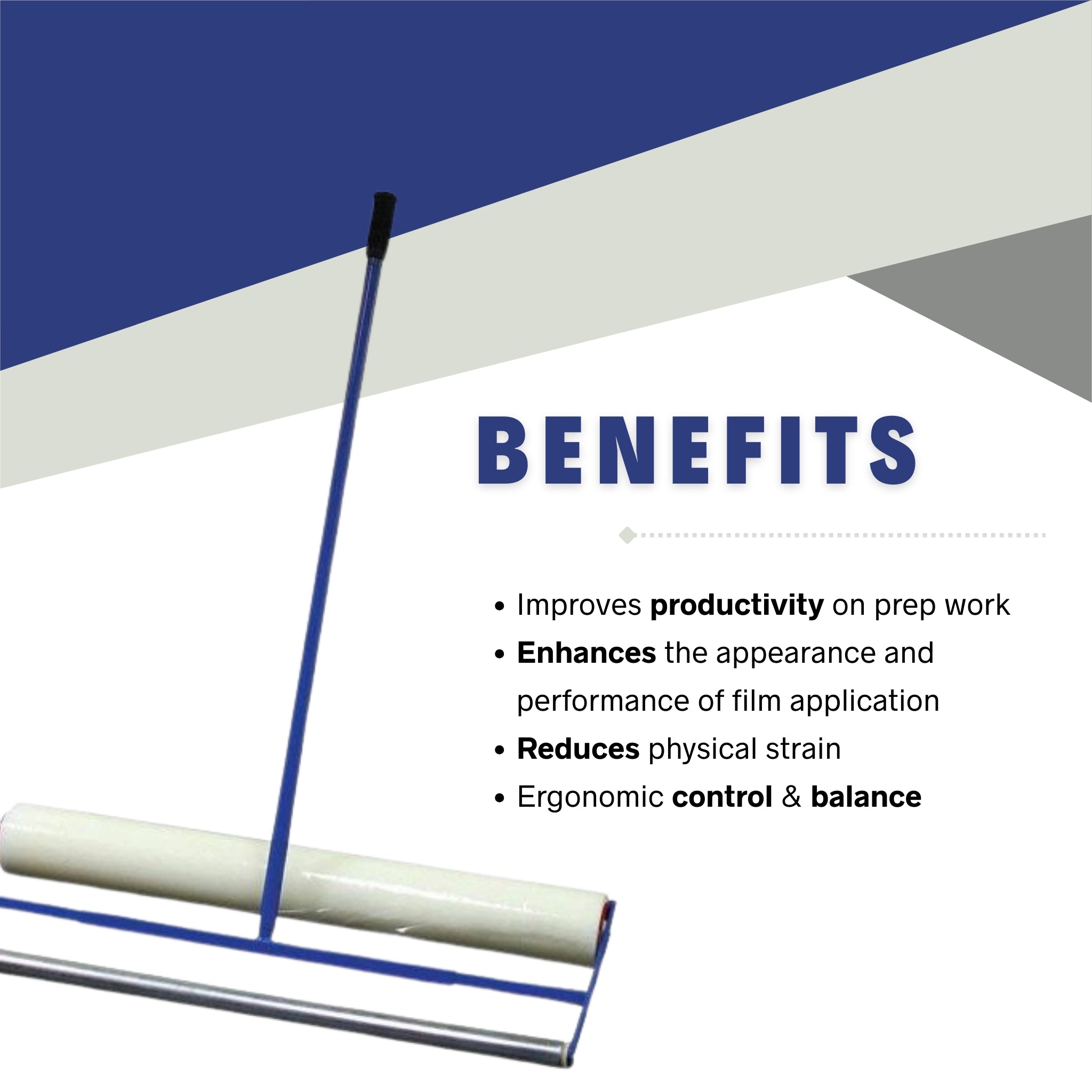 Trimaco Film Applicator benefits for fast and efficient film application
