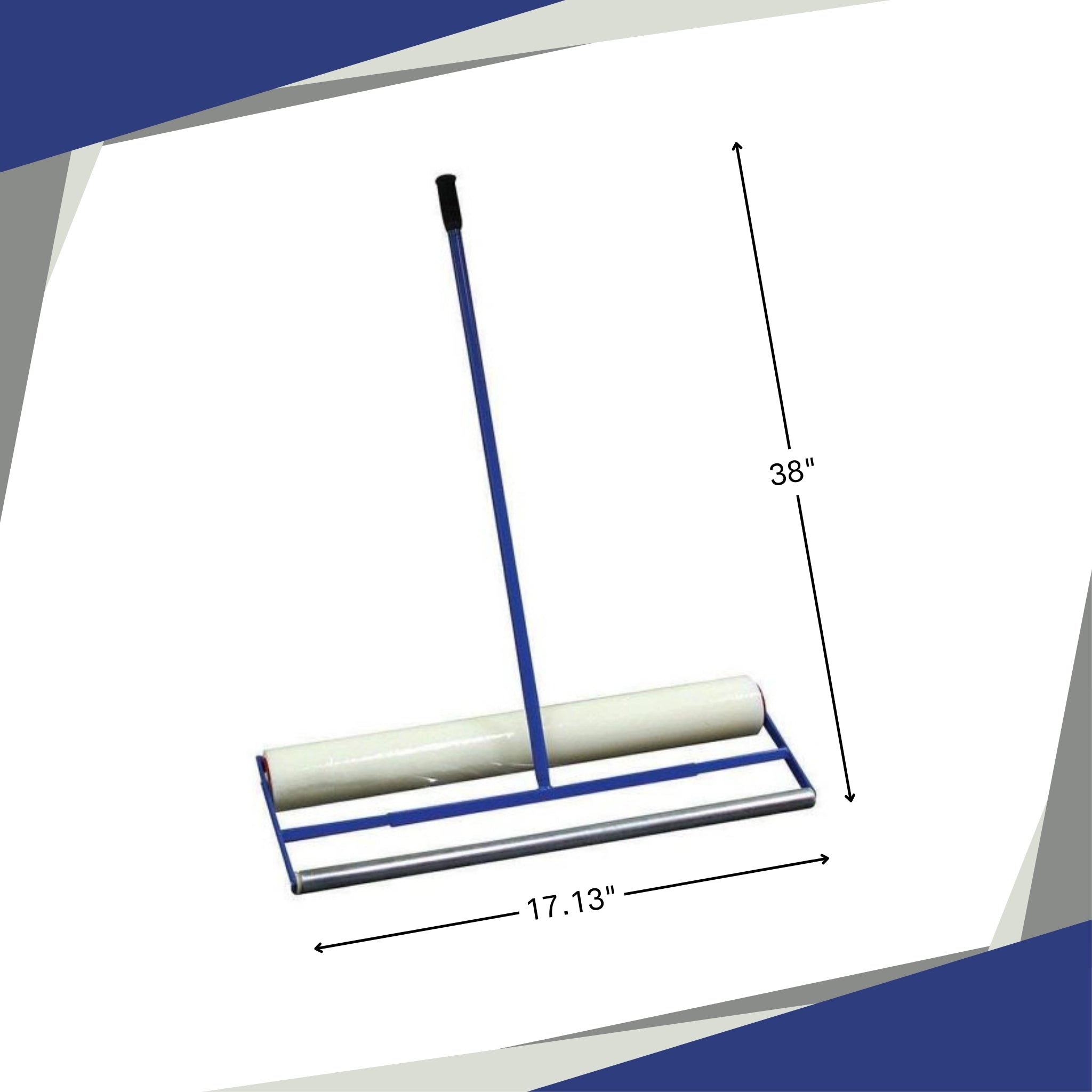 Trimaco Film Applicator displayed next to protective film for size reference
