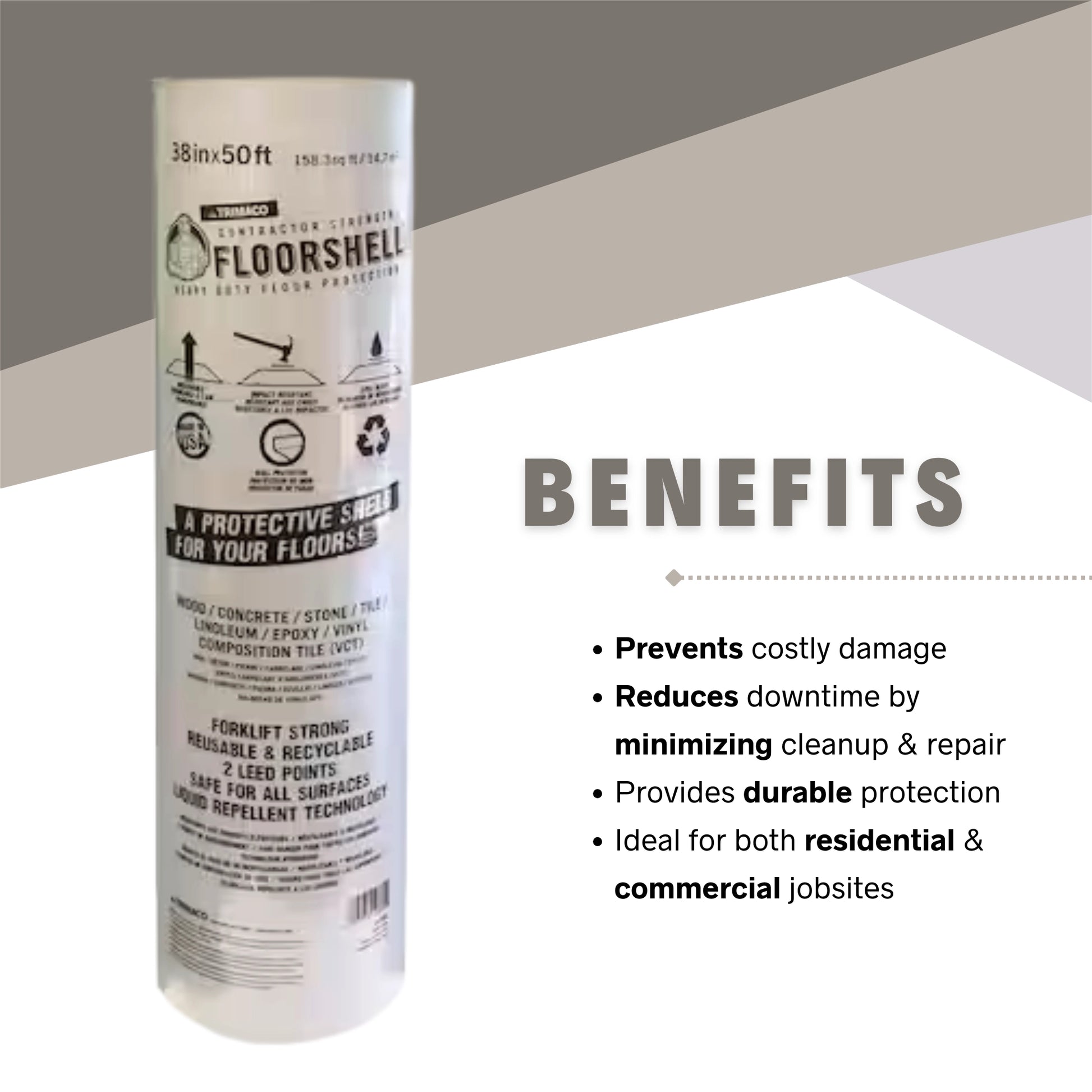 Highlighted benefits of using FloorShell for heavy-duty surface protection
