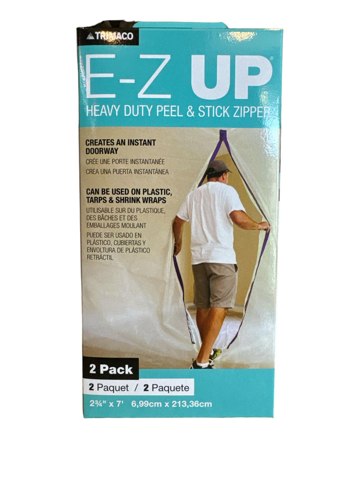 Trimaco E-Z Up Zipper 2pk