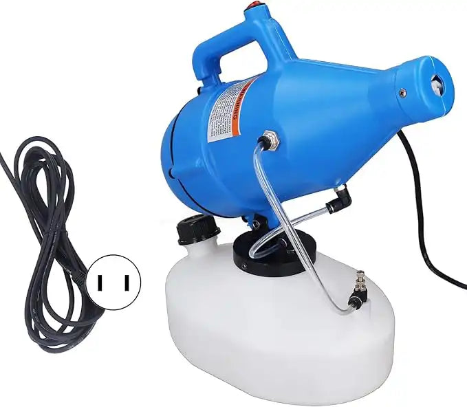 ULV fogger with power cord and 2-prong plug displayed
