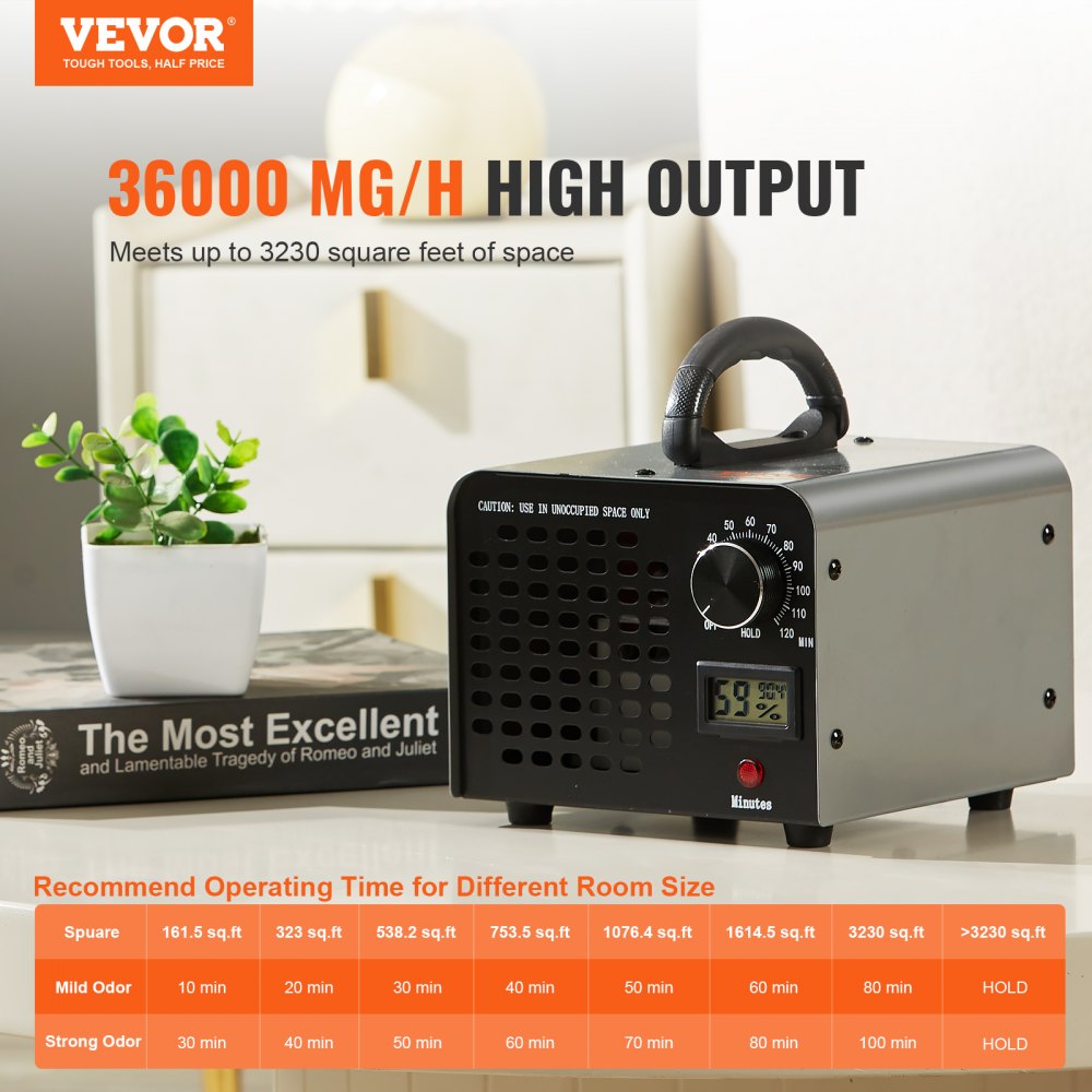 [RENTAL] Vevor Ozone Generator - 36,000 mg/h