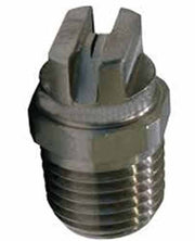 Stainless Steel VeeJet Spray Tip – 1/4" MNPT, 9503, 95° Flat Fan