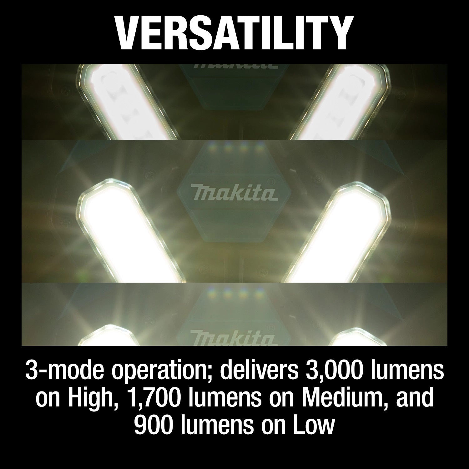 versatility of makita 18v lxt tower work light for indoor and outdoor lighting
