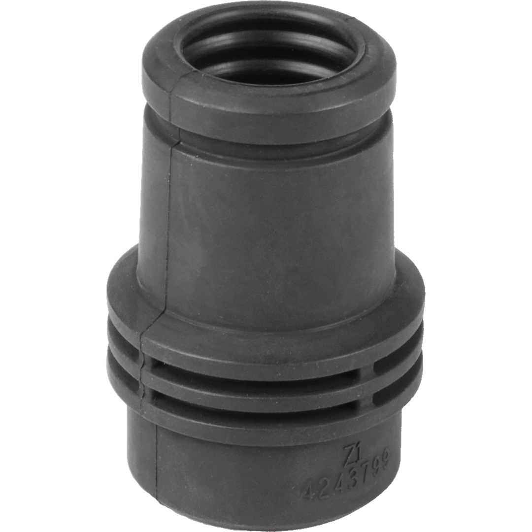 close up view looking up at makita tool cuff adapter 24mm
