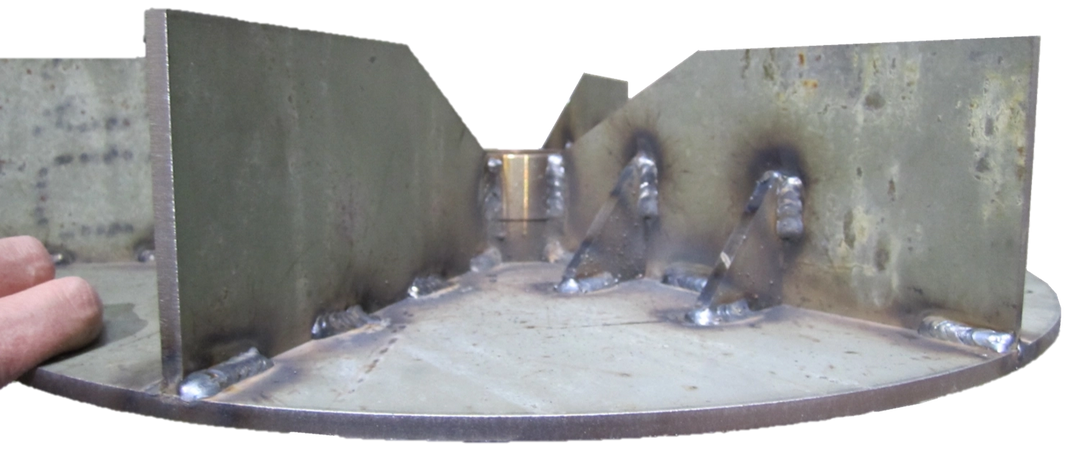 Component part of Vortec Beast vacuum showing motor housing and belt system
