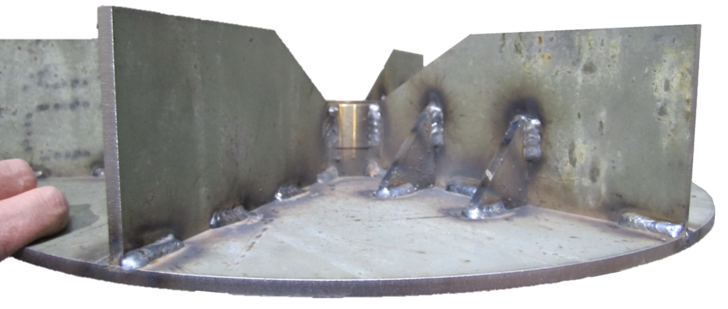 Component part of Vortec Beast vacuum showing motor housing and belt system
