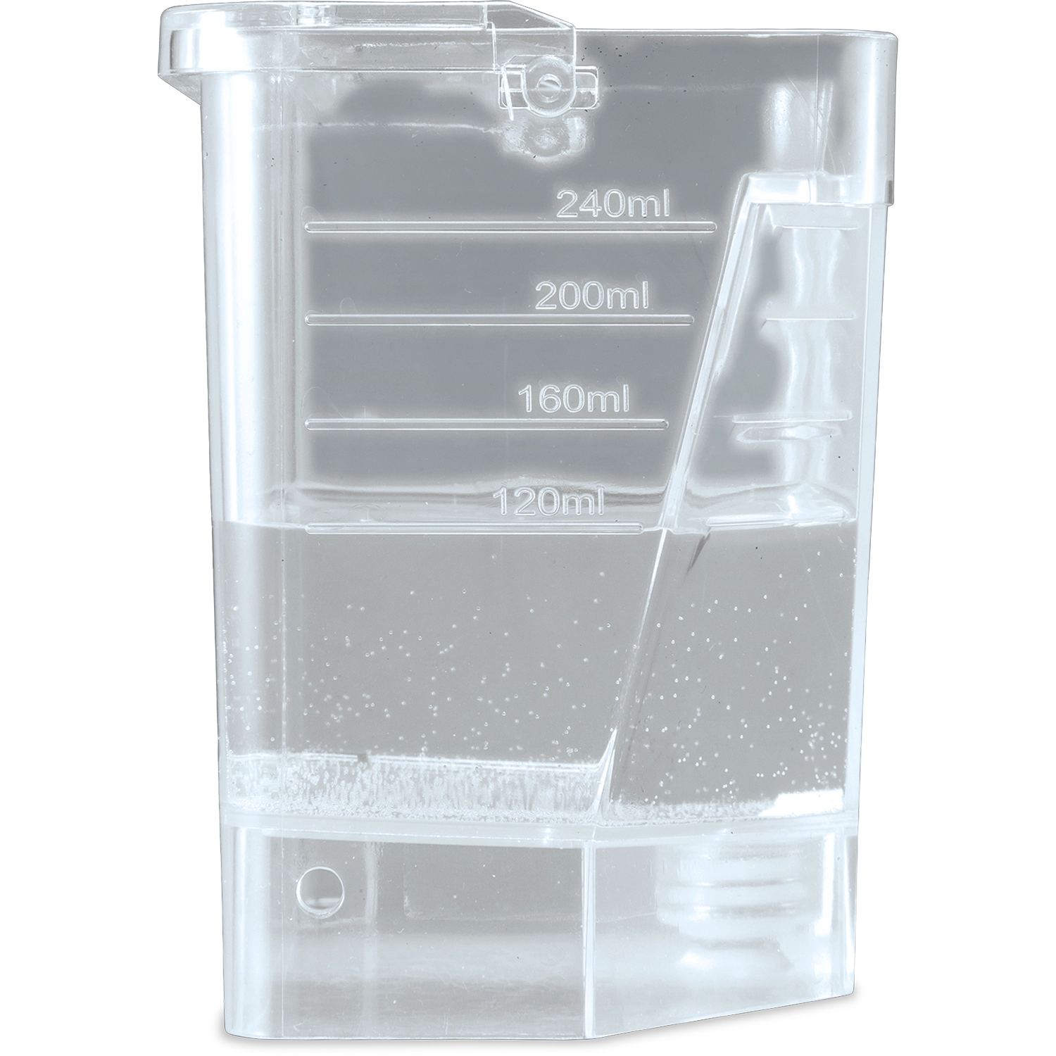 measuring water with included cup for makita coffee maker brew cycle
