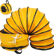 Yellow Reinforced Ducting 25' – Durable & Flexible for Ventilation & Exhaust