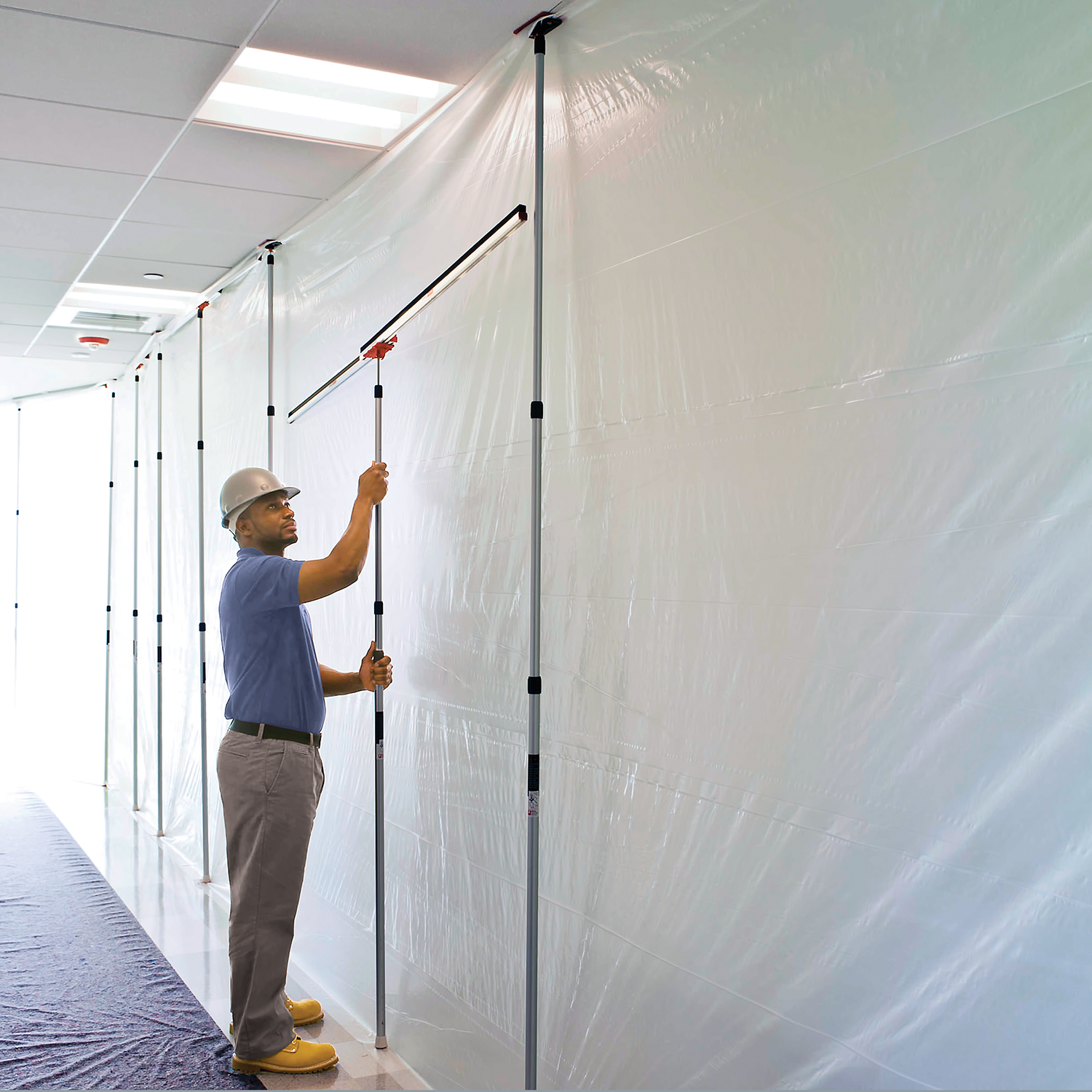 ZipWall Span Kit - Seal a Dust Barrier in Minutes without Tape