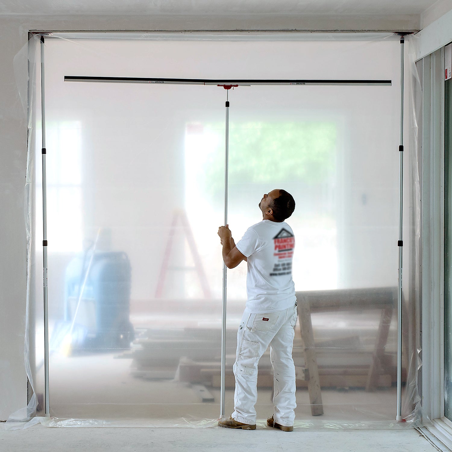 ZipWall Span Kit - Seal a Dust Barrier in Minutes without Tape